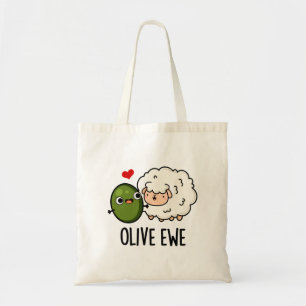 Tote Bag Olive Ewe drôle Amour Pun