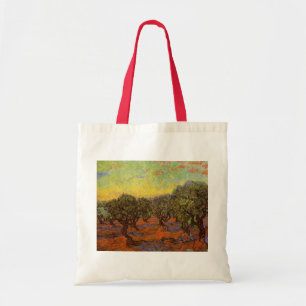 Tote Bag Oliveraie, ciel orange de Vincent van Gogh