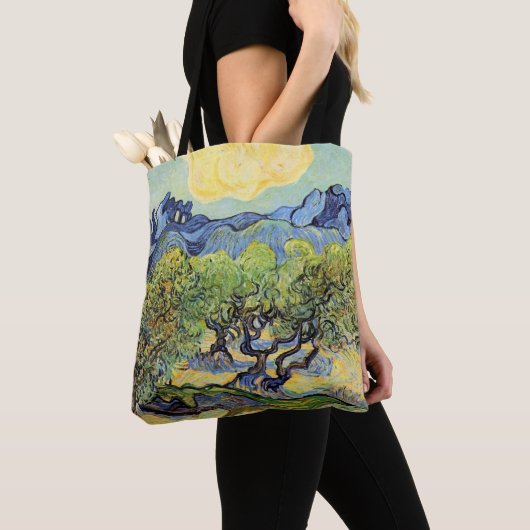 Tote Bag Oliviers aux Alpilles par Vincent van Gogh (De près)