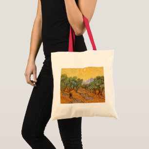 Tote Bag Oliviers, Ciel Jaune et Soleil, Vincent van Gogh