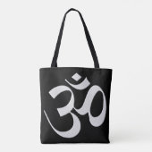 Tote Bag Om argenté (Dos)
