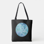 Tote Bag Om Mandala Bleu (Dos)