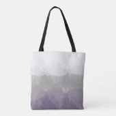 Tote Bag Ombre Purple et Grey Love Graceful Gradient (Dos)