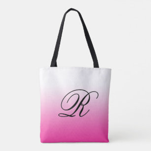 Tote Bag Ombre rose chaud sur n'importe quelle couleur avec