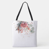 Tote Bag Ombre Rose Peau Vive Mariage bleu Dusty (Dos)