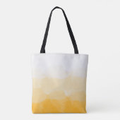 Tote Bag Ombre safran et soleil jaune amour dégradé (Dos)