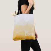 Tote Bag Ombre safran et soleil jaune amour dégradé (De près)