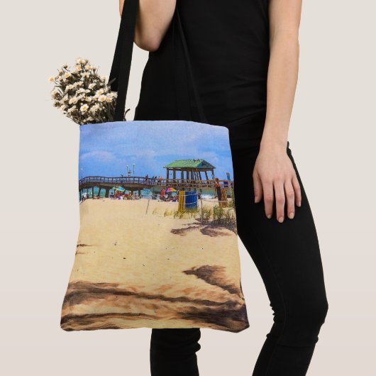 Tote Bag Ombres de palmiers (De près)