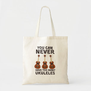 Tote Bag On ne peut jamais avoir trop de ukuleles vintages