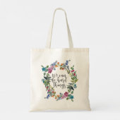 Tote Bag On peut faire des choses difficiles, citations ins (Dos)
