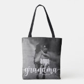 Tote Bag On t'aime grand-mère | Deux photos pleines (Dos)