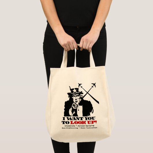 Tote Bag Oncle Sam dit que je veux que vous cherchiez (Devant (produit))