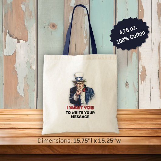 Tote Bag Oncle Sam recrute
