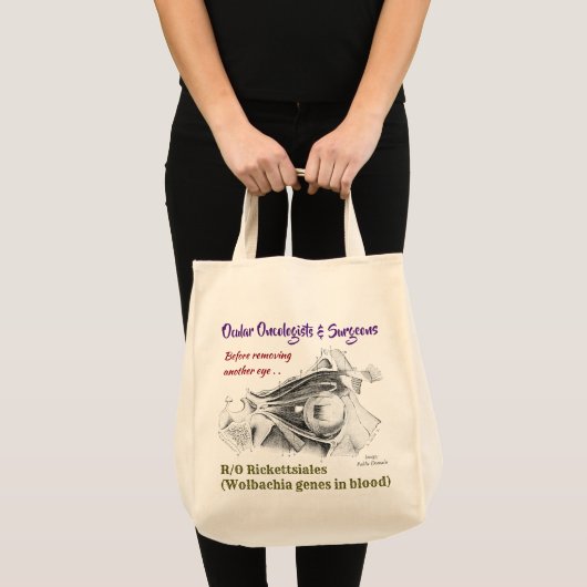 Tote Bag Oncologistes oculaires/chirurgiens R/O Wolbachia p (Devant (produit))