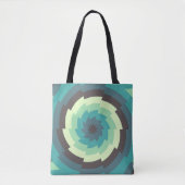 Tote Bag Onde à la menthe (Devant)