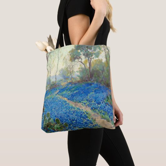 Tote Bag Onderdonk - A Hillside of Bluebonnets - Texas (De près)