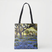 Tote Bag Onderdonk - Vieux chêne vivant et bleuets (Devant)