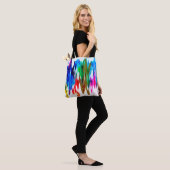 Tote Bag Ondes colorées (Sur le modèle)