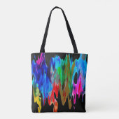 Tote Bag Ondes colorées (Dos)