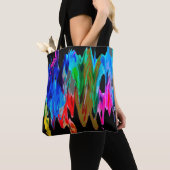 Tote Bag Ondes colorées (De près)