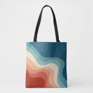 Tote Bag Ondes de style rétro