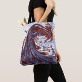 Tote Bag ondes monstrueuses | Meilleure peinture abstraite (De près)