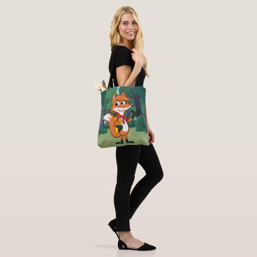 Tote Bag Ondulation de Fox de Rick | Scarlett de garde (Sur le modèle)