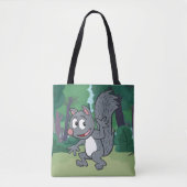 Tote Bag Ondulation grise d'écureuil de Rick | de garde (Devant)