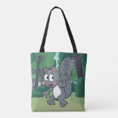 Tote Bag Ondulation grise d'écureuil de Rick | de garde (Dos)