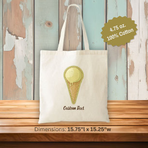 Tote Bag One Ball Ice Cream Cone