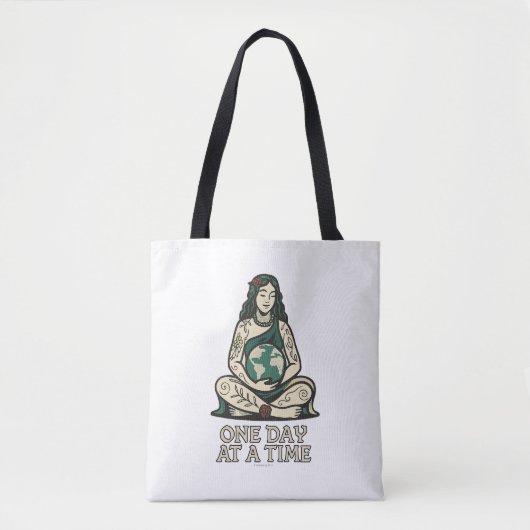 Tote Bag One Day At A Time (Gaia) -  (Devant)