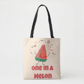 Tote Bag One in a Melon - Pastel Fruit (Soft Beige Edition) (Devant)