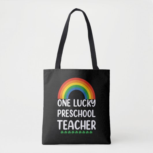 Tote Bag One Lucky Preschool Teacher (Devant)