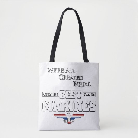 Tote Bag Only The Best Marines (Devant)
