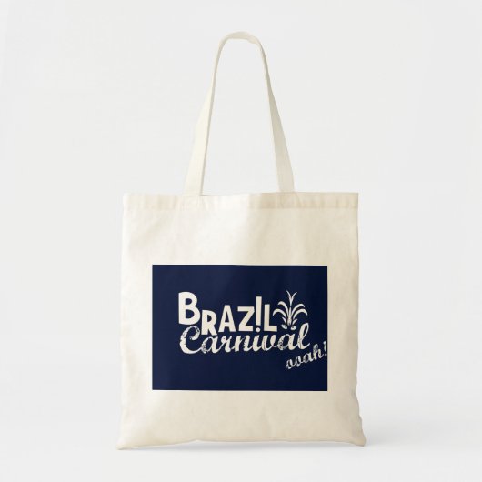 Tote Bag Ooah de carnaval du Brésil ! Bleu de achat (Devant)
