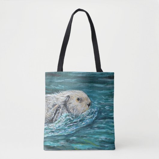 Tote Bag Ooh Goody Lunchtime Sea Otter Peinture (Devant)