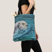 Tote Bag Ooh Goody Lunchtime Sea Otter Peinture (De près)