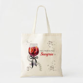 Tote Bag Oops Je Buvais Trop Sangria (Devant)