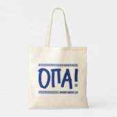 Tote Bag OPA ! Mode Grec Activé : Funny Grèce Souvenir (Dos)