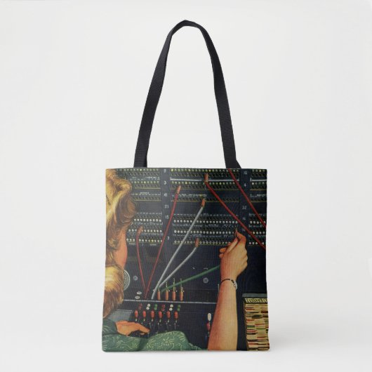 Tote Bag Opérateur de tableau de bord téléphonique, entrepr (Devant)