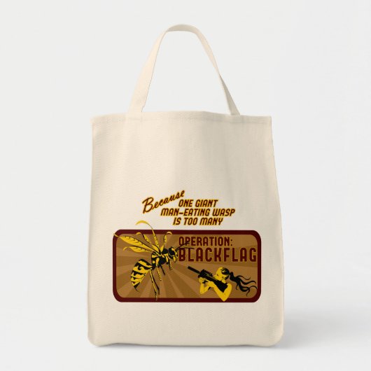 Tote Bag opération : BLACKFLAG Grocery Fourre-tout (Devant)