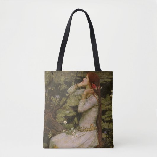 Tote Bag Ophélie par l'étang par John William Waterhouse (Devant)