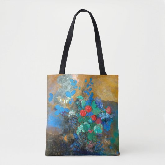 Tote Bag Ophélie parmi les Fleurs, Redon (Devant)