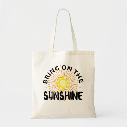 Tote Bag Optez Pour Le Design Sunshine - Budget Fourre-tout (Devant)