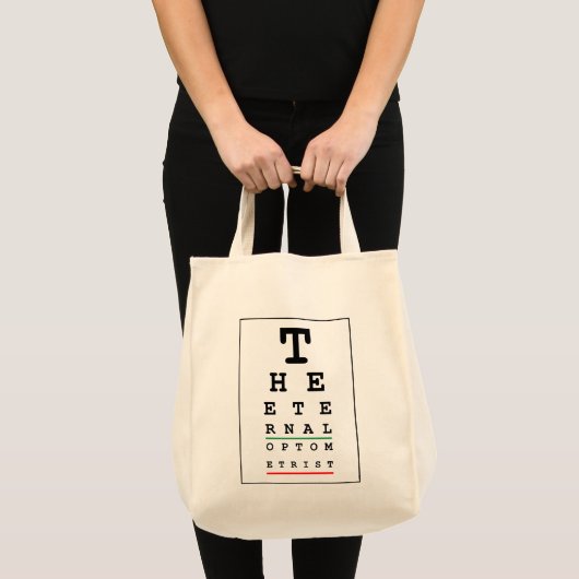 Tote Bag Opticien drôle (Devant (produit))
