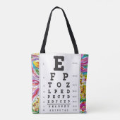 Tote Bag Optométrie Ophthomolgiste Eye Doctor Eye Chart Fou (Dos)