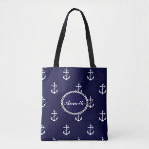 Tote Bag Opus Posh Ancre Nautique Personnalisé