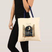 Tote Bag Or Bleu Étoiles Argent (Devant (produit))