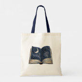 Tote Bag Or Bleu Étoiles Argent (Dos)