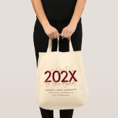 Tote Bag or bordeaux écriture moderne stylish graduation (Devant (produit))